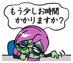 Zombie girl business style Japanese ver. sticker #5013971