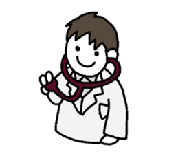 Daily life of the doctor. sticker #5015103