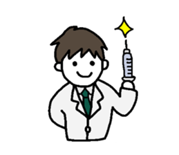 Daily life of the doctor. sticker #5015104