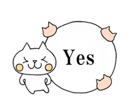Word conversation cat sticker sticker #5016078