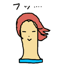 Wig mannequins sticker #5016263