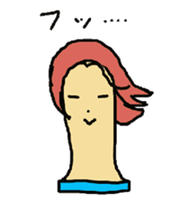 Wig mannequins sticker #5016263