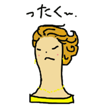 Wig mannequins sticker #5016269