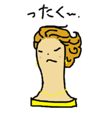 Wig mannequins sticker #5016269