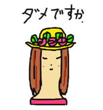 Wig mannequins sticker #5016278