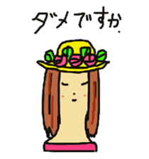 Wig mannequins sticker #5016278