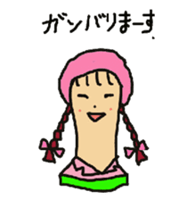 Wig mannequins sticker #5016280