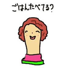 Wig mannequins sticker #5016284