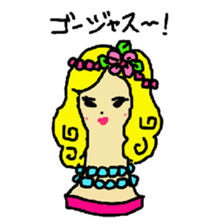 Wig mannequins sticker #5016296