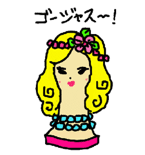 Wig mannequins sticker #5016296