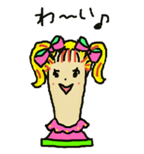 Wig mannequins sticker #5016300