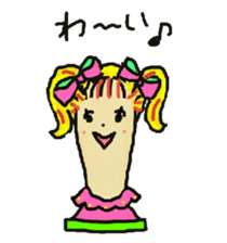 Wig mannequins sticker #5016300