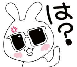 Rabbit sunglasses sticker #5016636