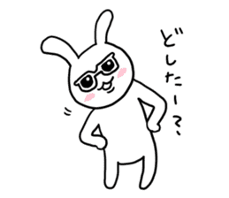 Rabbit sunglasses sticker #5016646