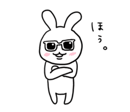 Rabbit sunglasses sticker #5016650