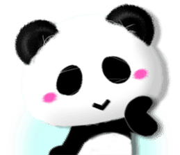 Realistic Panda sticker #5016857