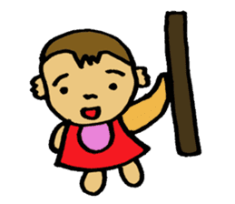 3years old girl sticker #5017151