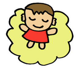 3years old girl sticker #5017167