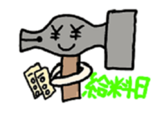 Daily life of mr.hammer. sticker #5017210