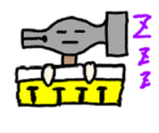 Daily life of mr.hammer. sticker #5017211