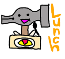 Daily life of mr.hammer. sticker #5017214