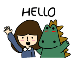 TINY & FRED the dinosaur sticker #5017382
