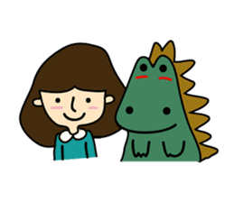 TINY & FRED the dinosaur sticker #5017385