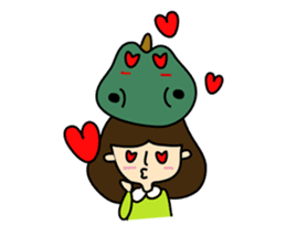 TINY & FRED the dinosaur sticker #5017386