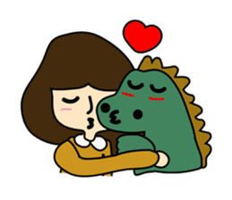 TINY & FRED the dinosaur sticker #5017392