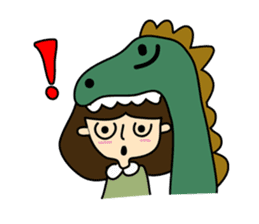 TINY & FRED the dinosaur sticker #5017394