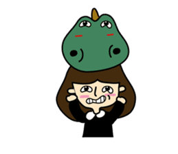 TINY & FRED the dinosaur sticker #5017395