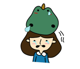 TINY & FRED the dinosaur sticker #5017396