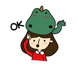 TINY & FRED the dinosaur sticker #5017397