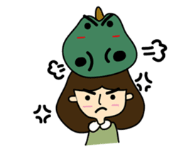 TINY & FRED the dinosaur sticker #5017402