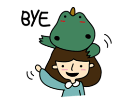 TINY & FRED the dinosaur sticker #5017403