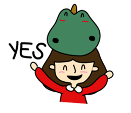 TINY & FRED the dinosaur sticker #5017404