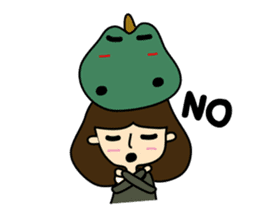 TINY & FRED the dinosaur sticker #5017405