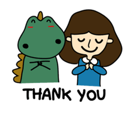 TINY & FRED the dinosaur sticker #5017409