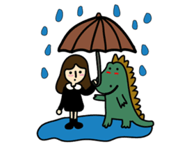 TINY & FRED the dinosaur sticker #5017416