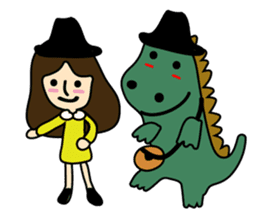 TINY & FRED the dinosaur sticker #5017417