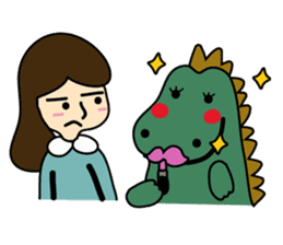 TINY & FRED the dinosaur sticker #5017418