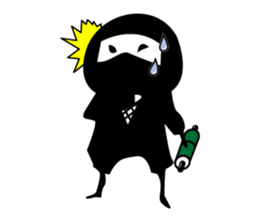 Ninja"Shadow" & White residents sticker #5017920