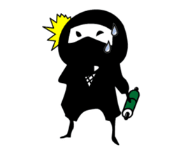 Ninja"Shadow" & White residents sticker #5017920