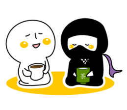 Ninja"Shadow" & White residents sticker #5017939