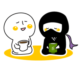 Ninja"Shadow" & White residents sticker #5017939