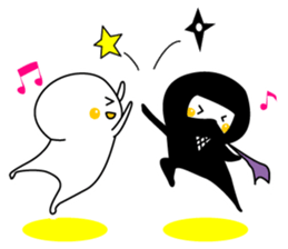 Ninja"Shadow" & White residents sticker #5017940