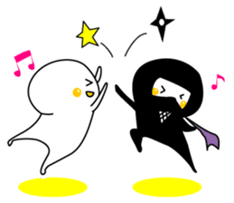 Ninja"Shadow" & White residents sticker #5017940