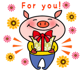 Easy Japanese sticker Mr. Piggy sticker #5018251
