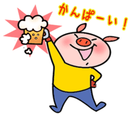 Easy Japanese sticker Mr. Piggy sticker #5018253