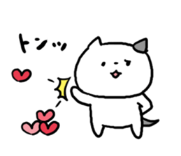 Red tabby cat and Bicolors cat sticker #5018485